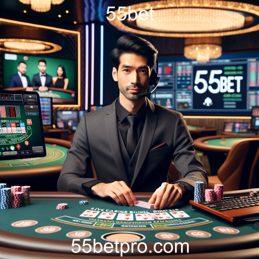 Experiência Imersiva no Cassino ao Vivo do 55bet